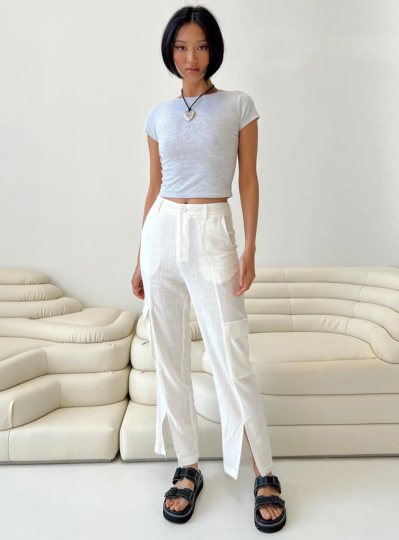 Aki Pants White