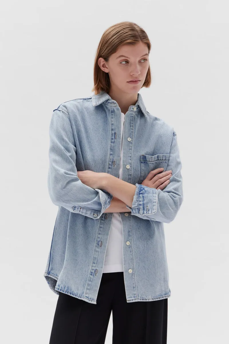 Assembly Label - Denim Overshirt - Light Stone