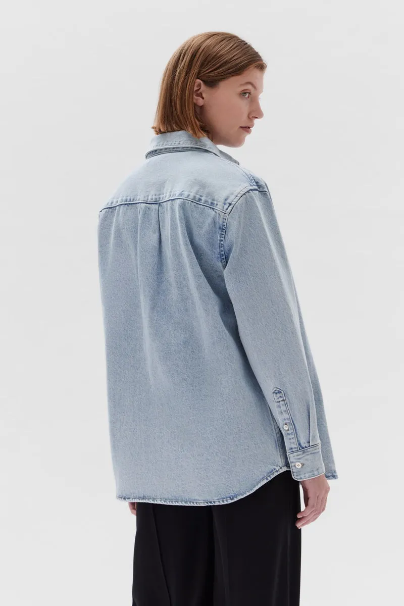 Assembly Label - Denim Overshirt - Light Stone