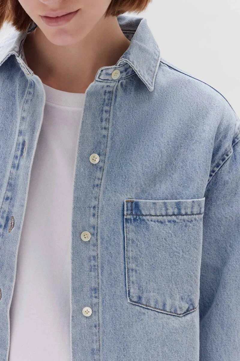 Assembly Label - Denim Overshirt - Light Stone