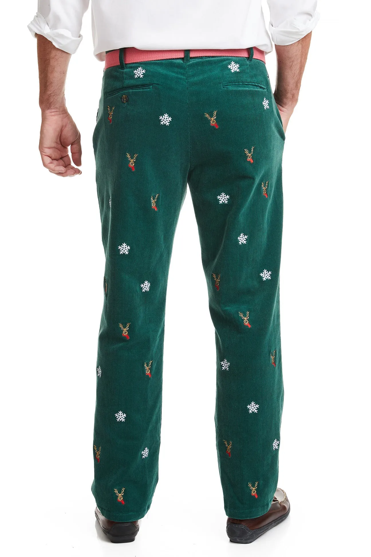 Beachcomber Corduroy Pant Hunter with Dasher & Snowflake