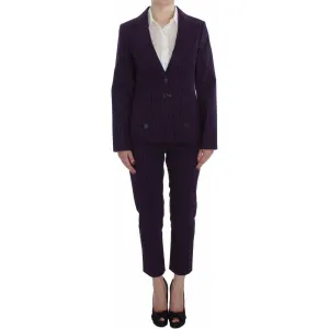 BENCIVENGA Elegant Striped Pant & Blazer Suit