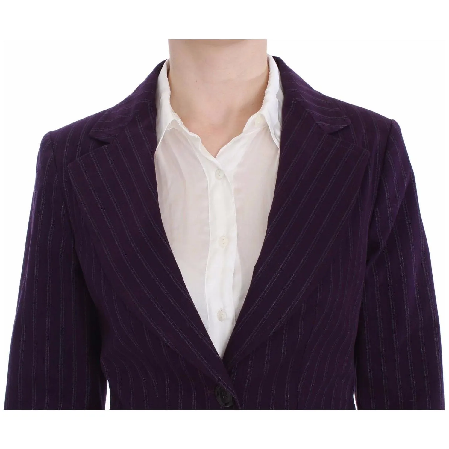 BENCIVENGA Elegant Striped Pant & Blazer Suit