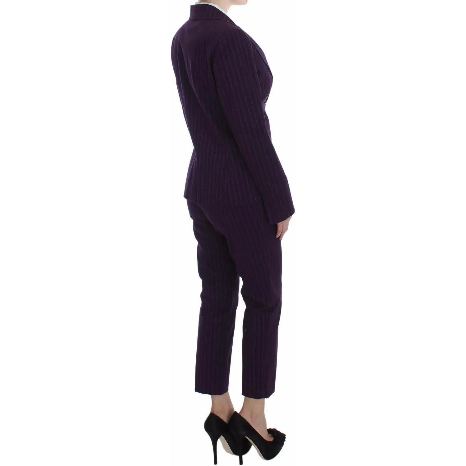 BENCIVENGA Elegant Striped Pant & Blazer Suit