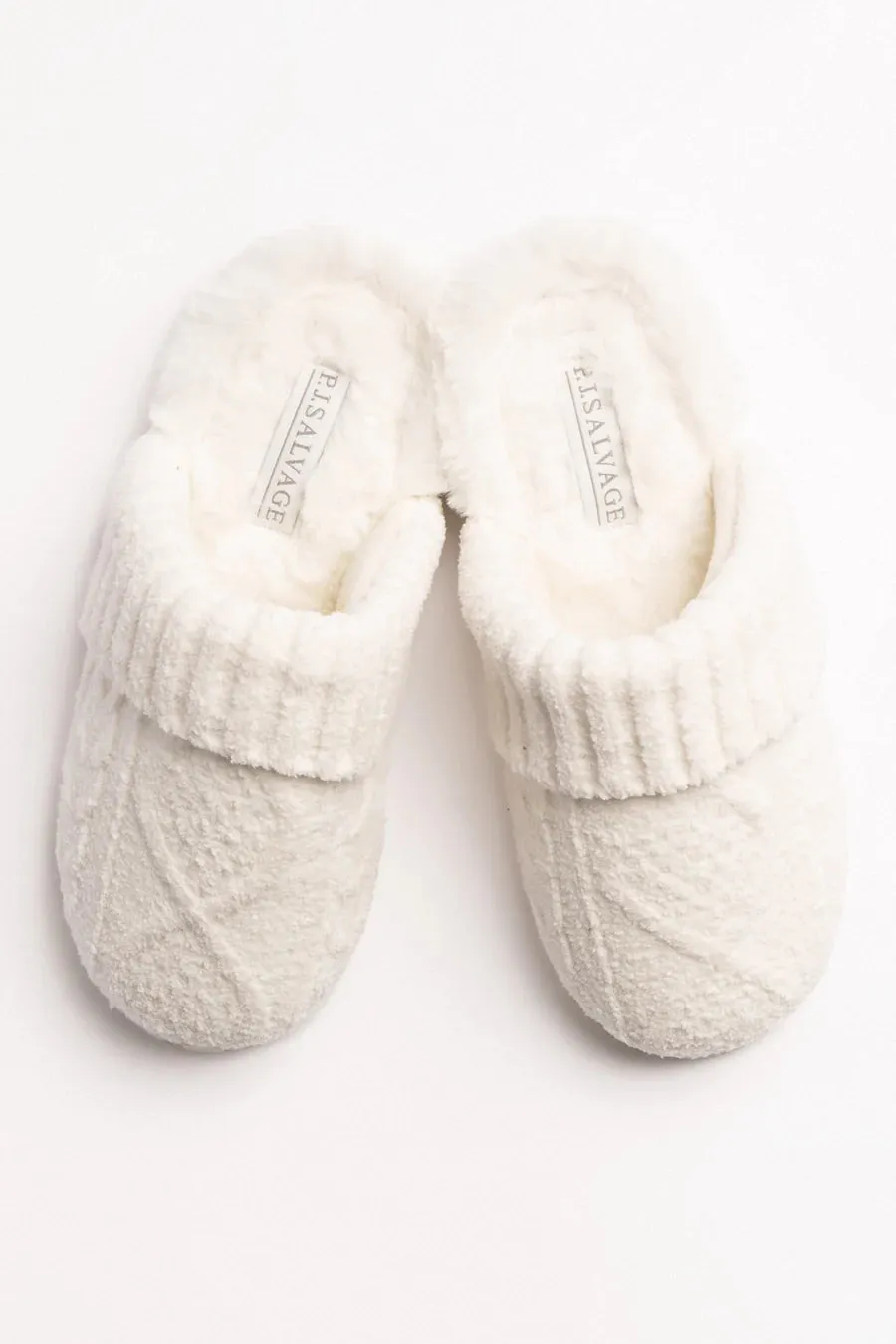 Cable Knit Slides