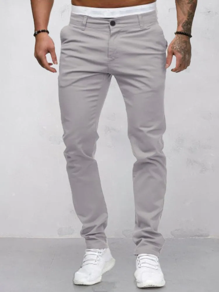 Casual Cozy Solid Pants