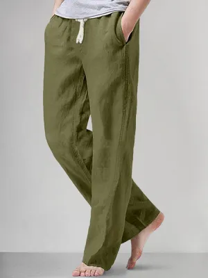 Casual Linen Style Cozy Pants