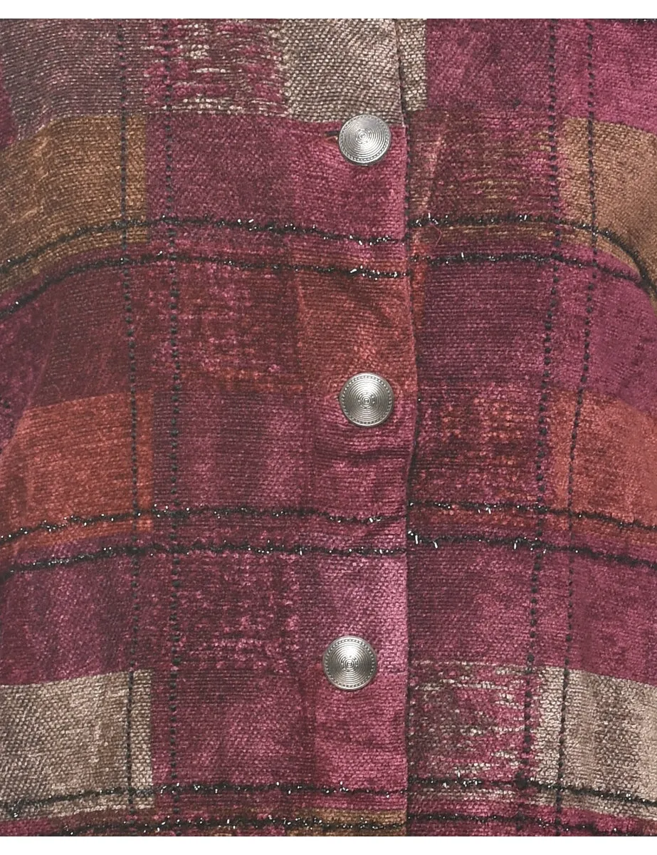 Checked Tapestry Jacket - M