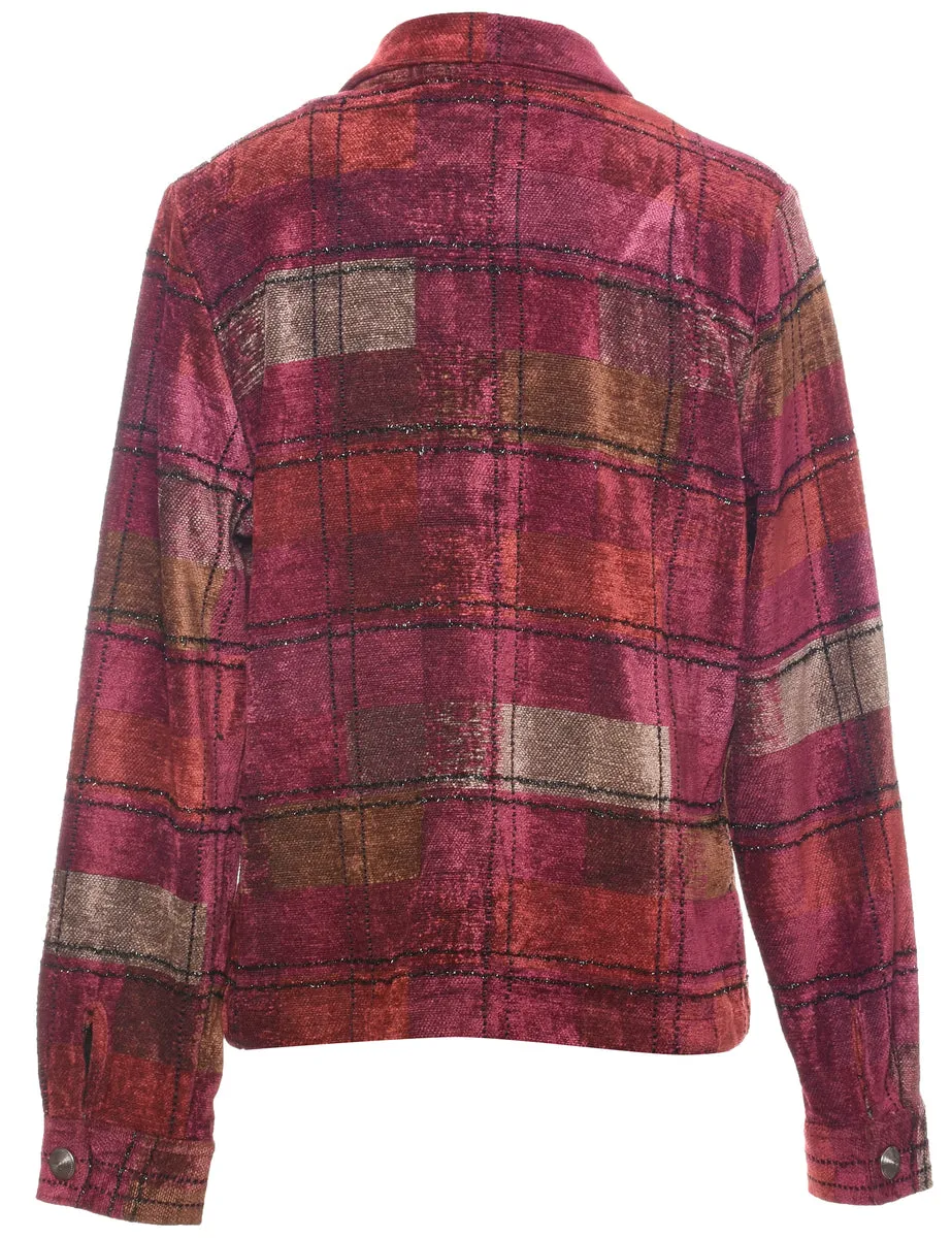 Checked Tapestry Jacket - M