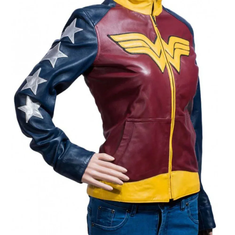 Classic Wonder Woman Leather Jacket