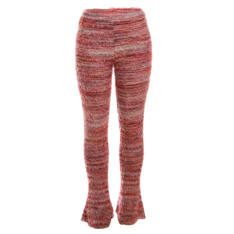 Cozy Flare Knit Lounge Pants