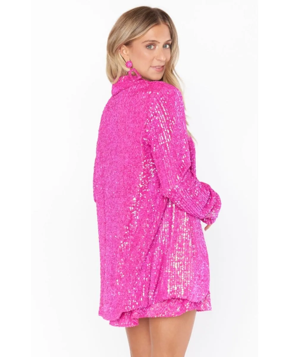 Dance Pink Sequin Blazer