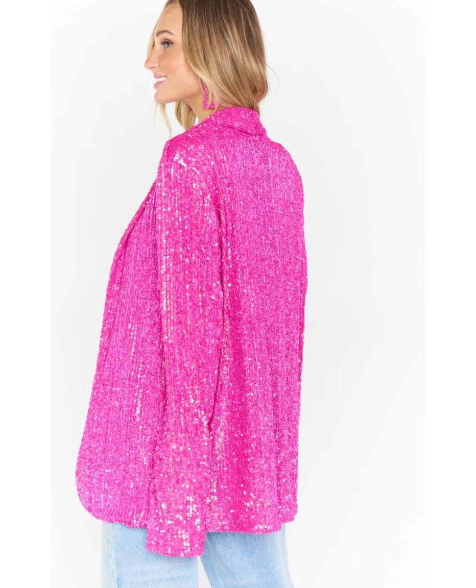 Dance Pink Sequin Blazer