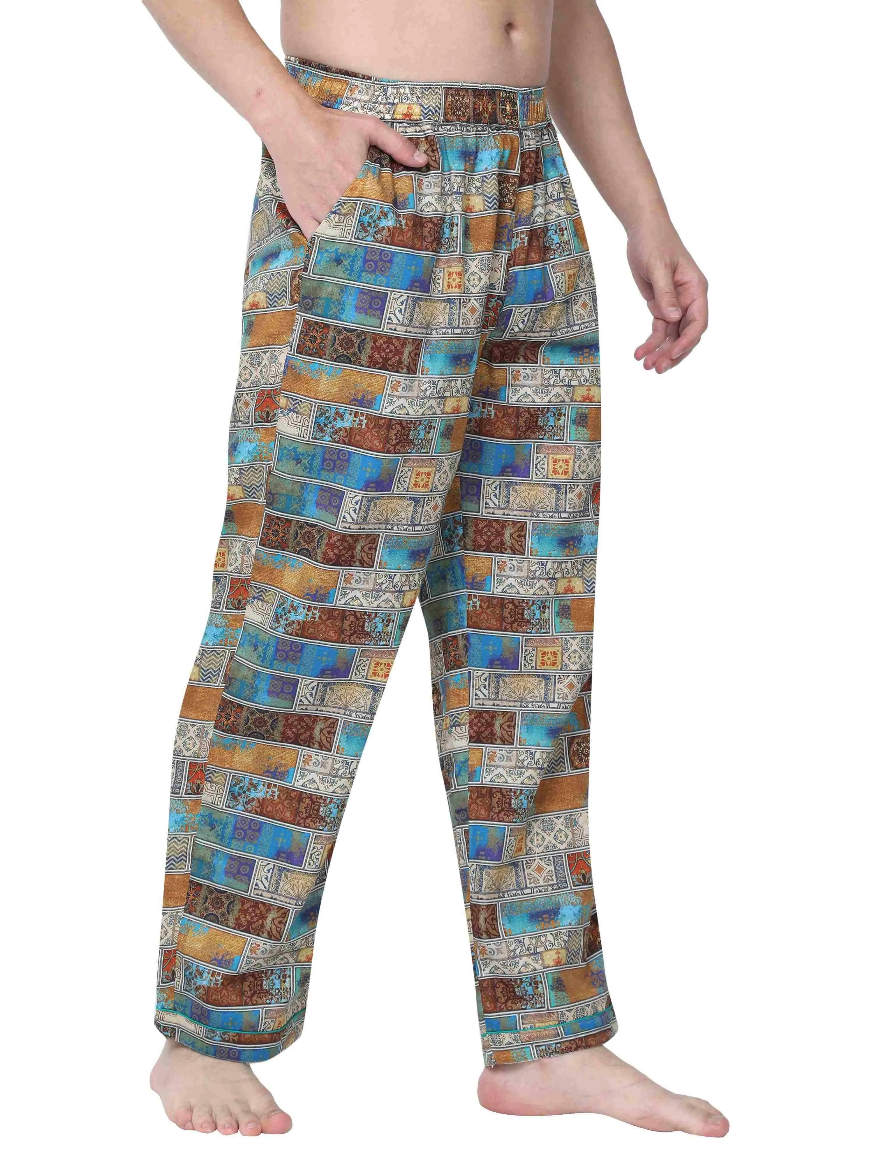 GUNIAA MEN'S KING  PRINTED FULL PANT