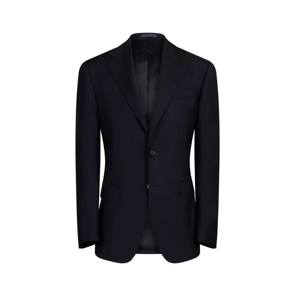 HENRY SARTORIAL X CARUSO Single Breasted Notch Lapel Blazer DARK NAVY REG