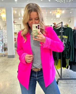 Hot Pink Peyton Blazer