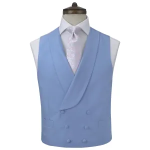 Hudson Blue Grosgrain Silk and Cotton Waistcoat