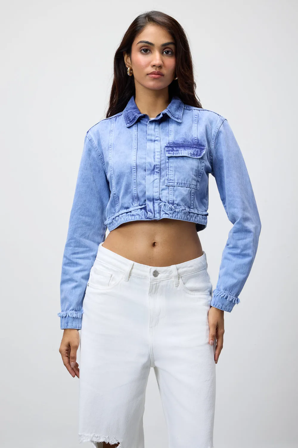 Imperial Cropped Denim Jacket