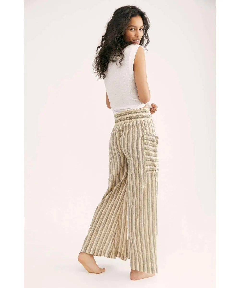 Jones Beach Wide Leg Pant Army Combo