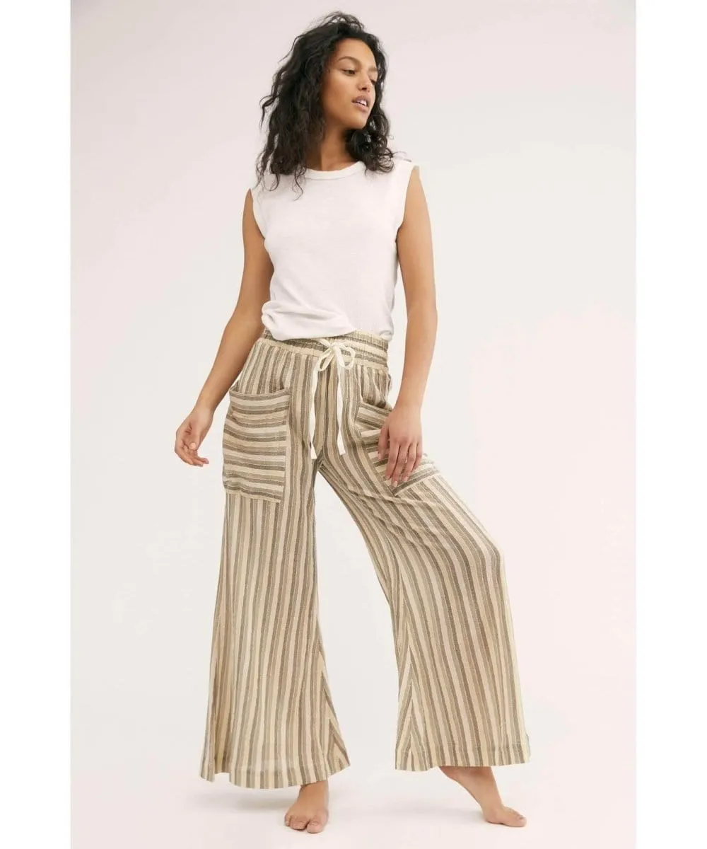 Jones Beach Wide Leg Pant Army Combo