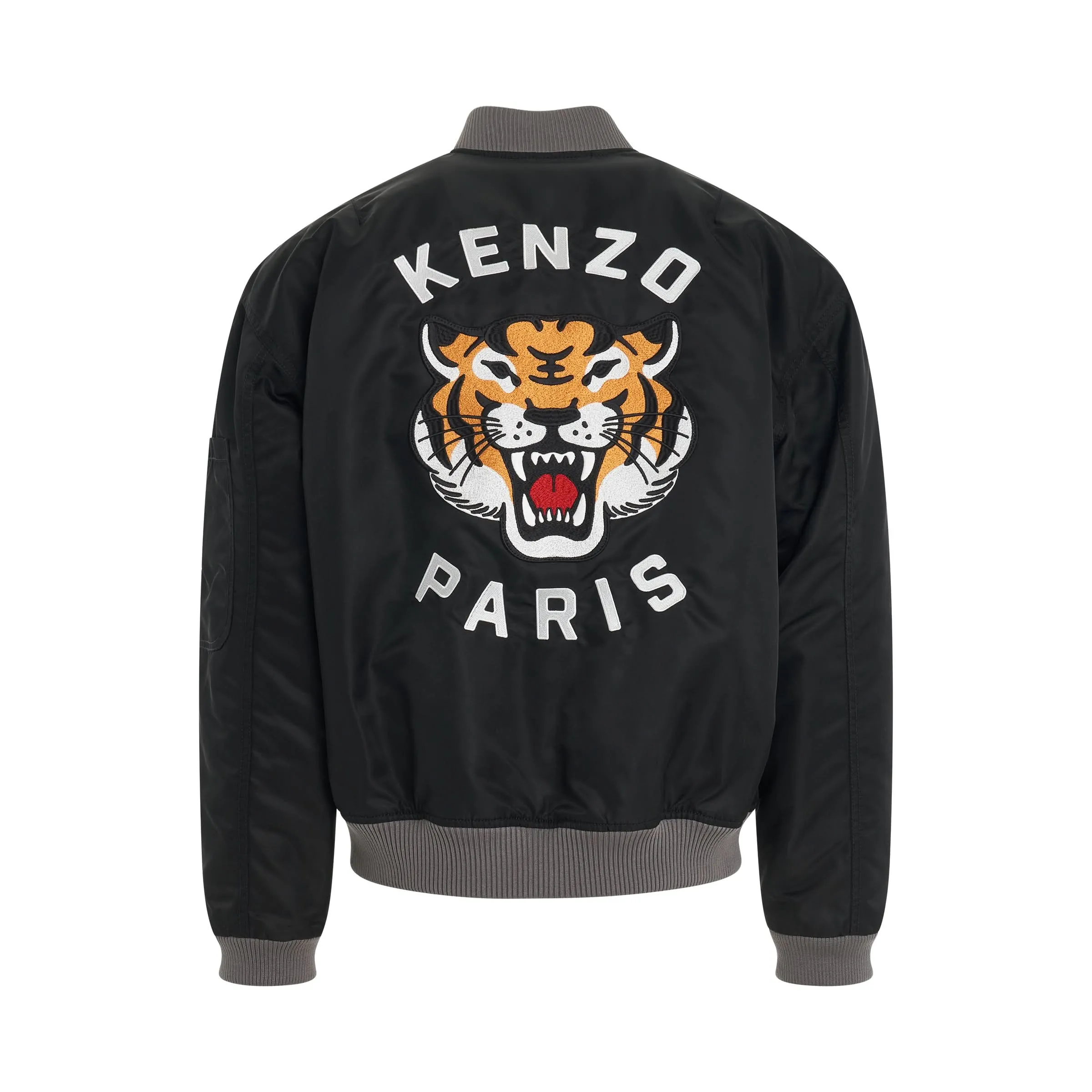 Kenzo Lucky Tiger Bomber Jacket in Black