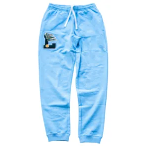 LACOSTE MEN’S L BADGE SWEATPANTS- SKY BLUE