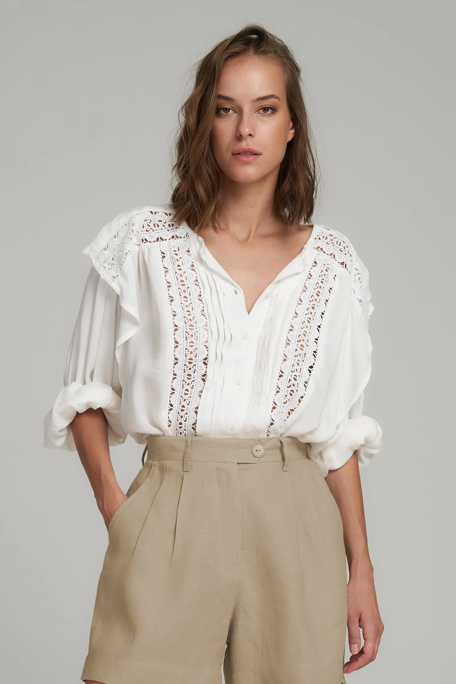 Lilya - January Blouse - Ivory