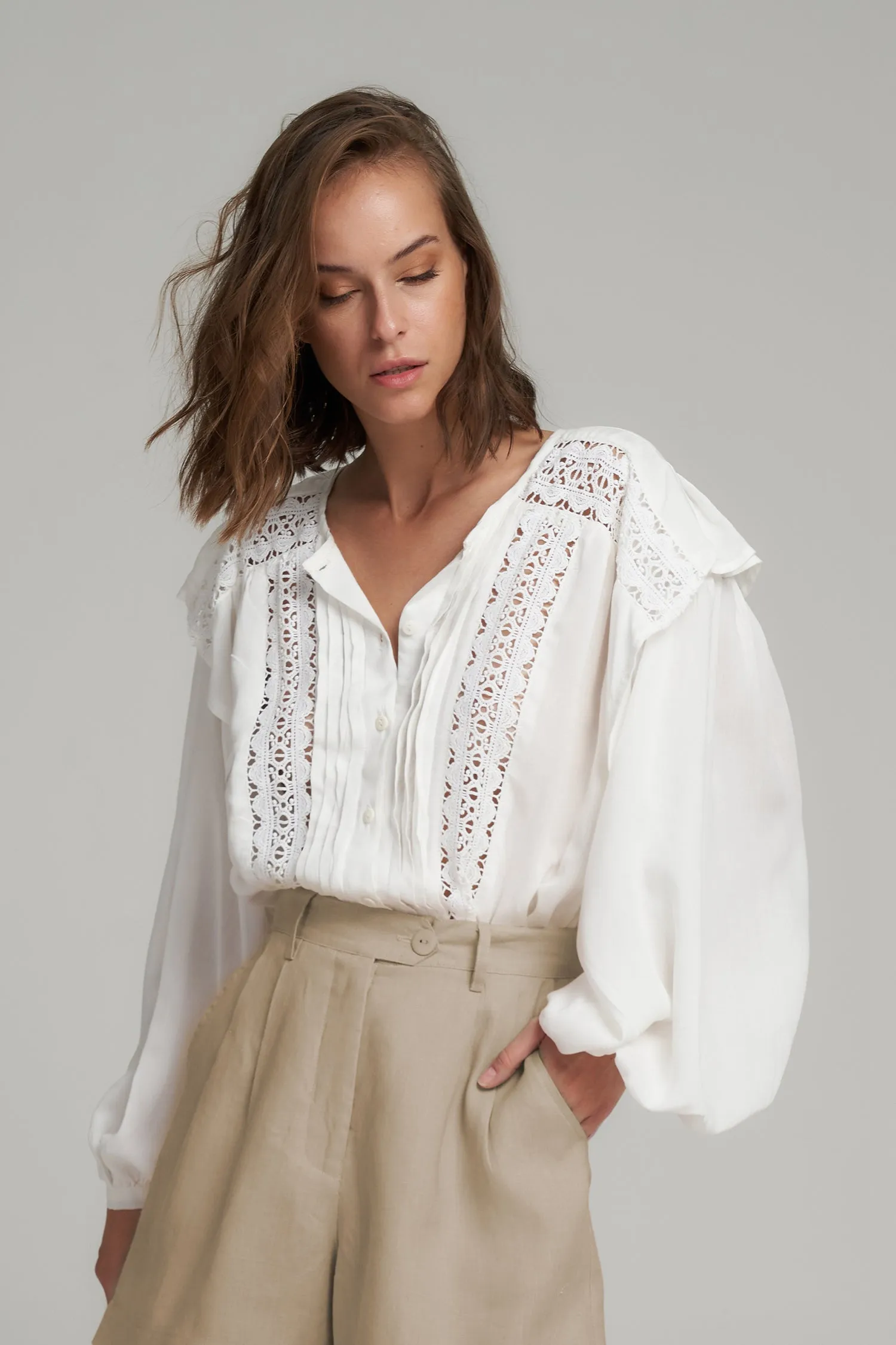 Lilya - January Blouse - Ivory