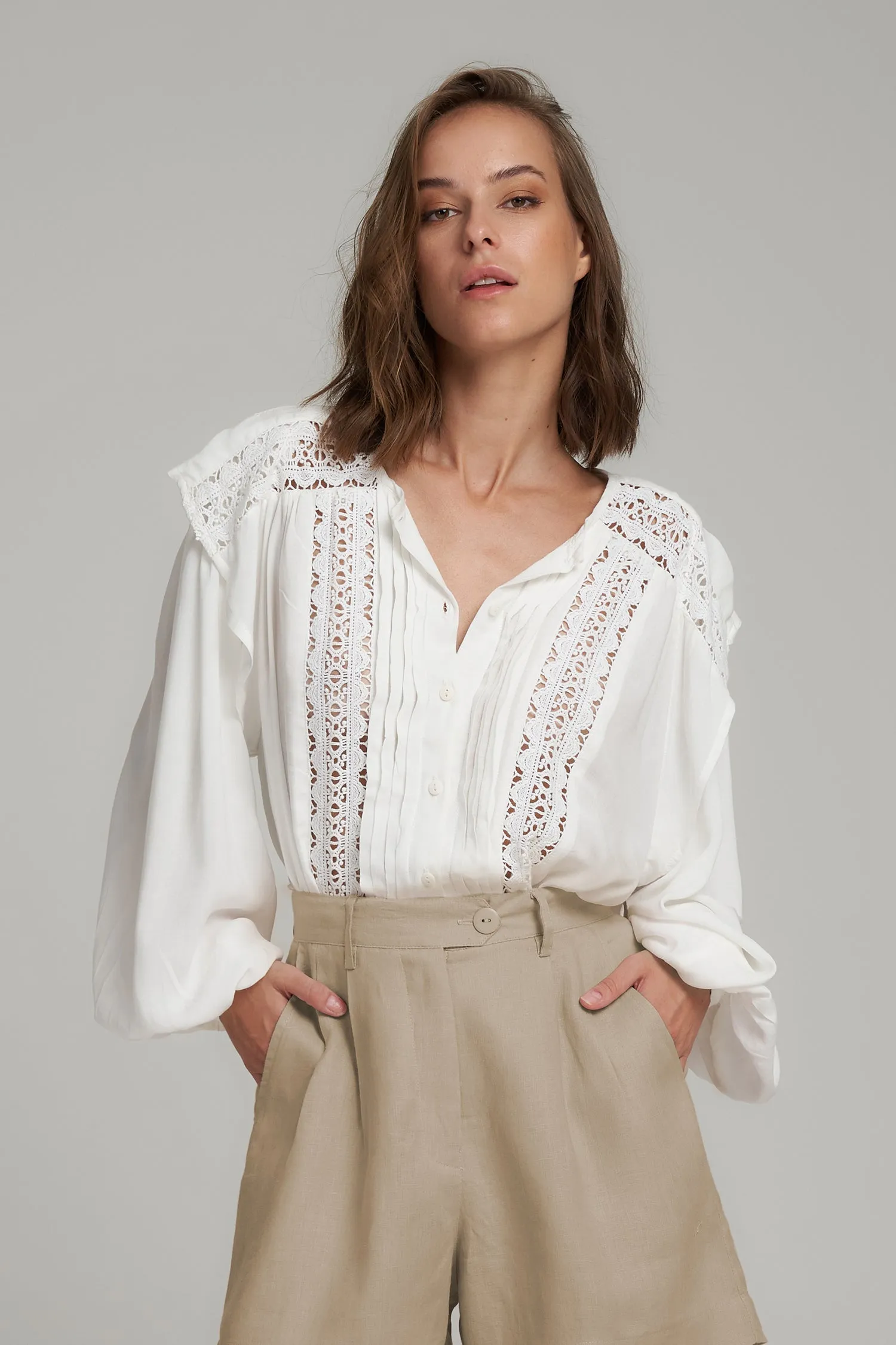 Lilya - January Blouse - Ivory