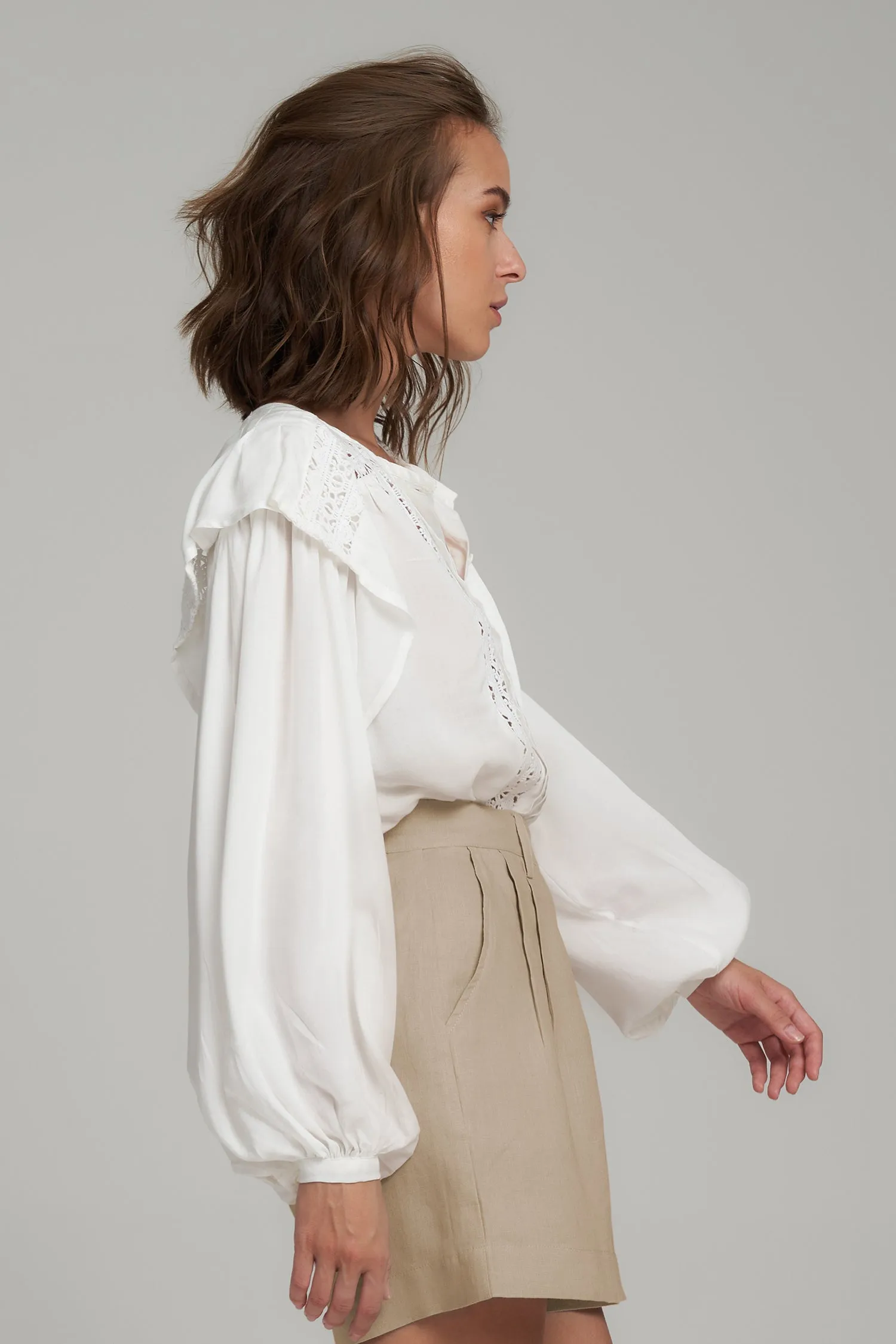 Lilya - January Blouse - Ivory