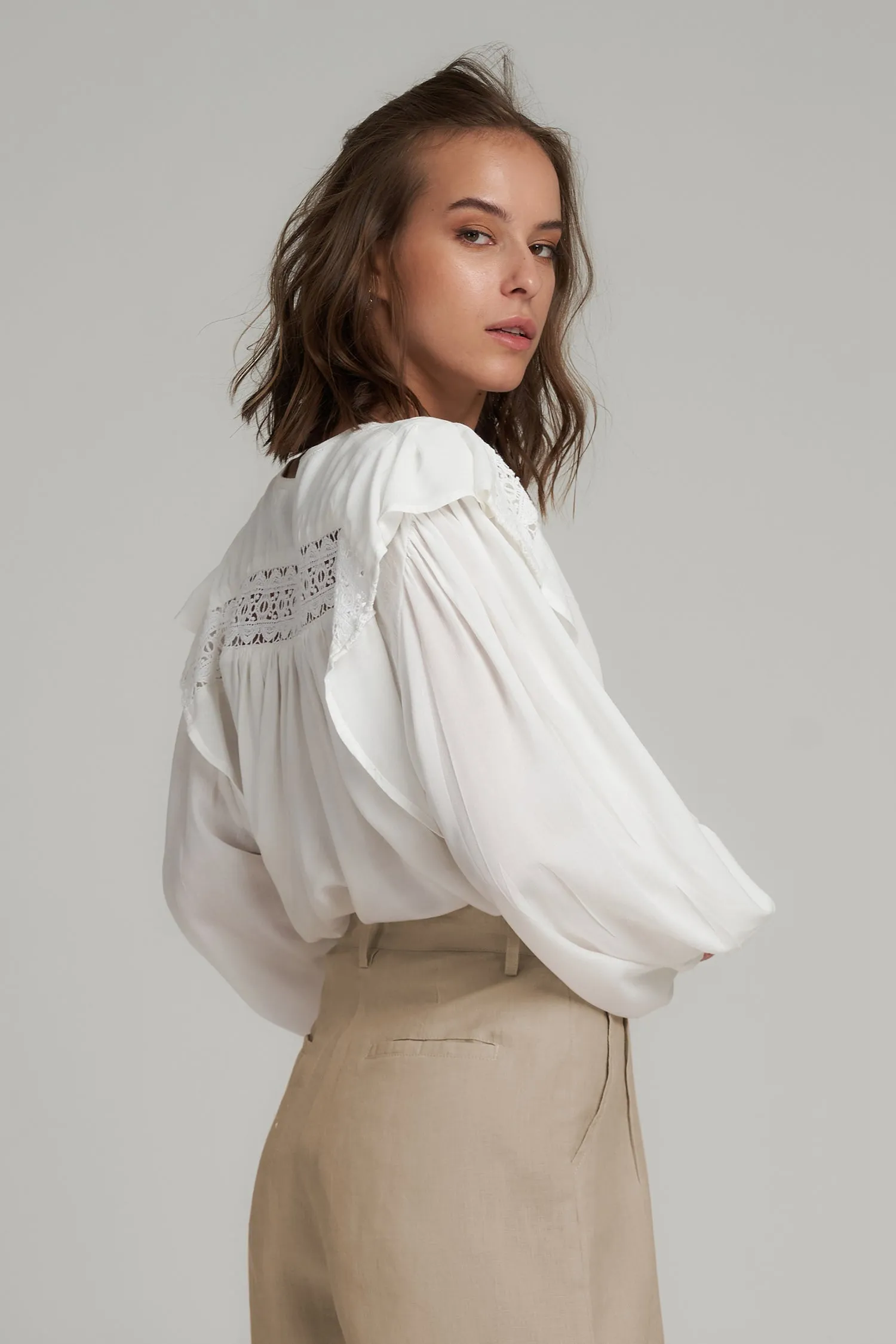 Lilya - January Blouse - Ivory