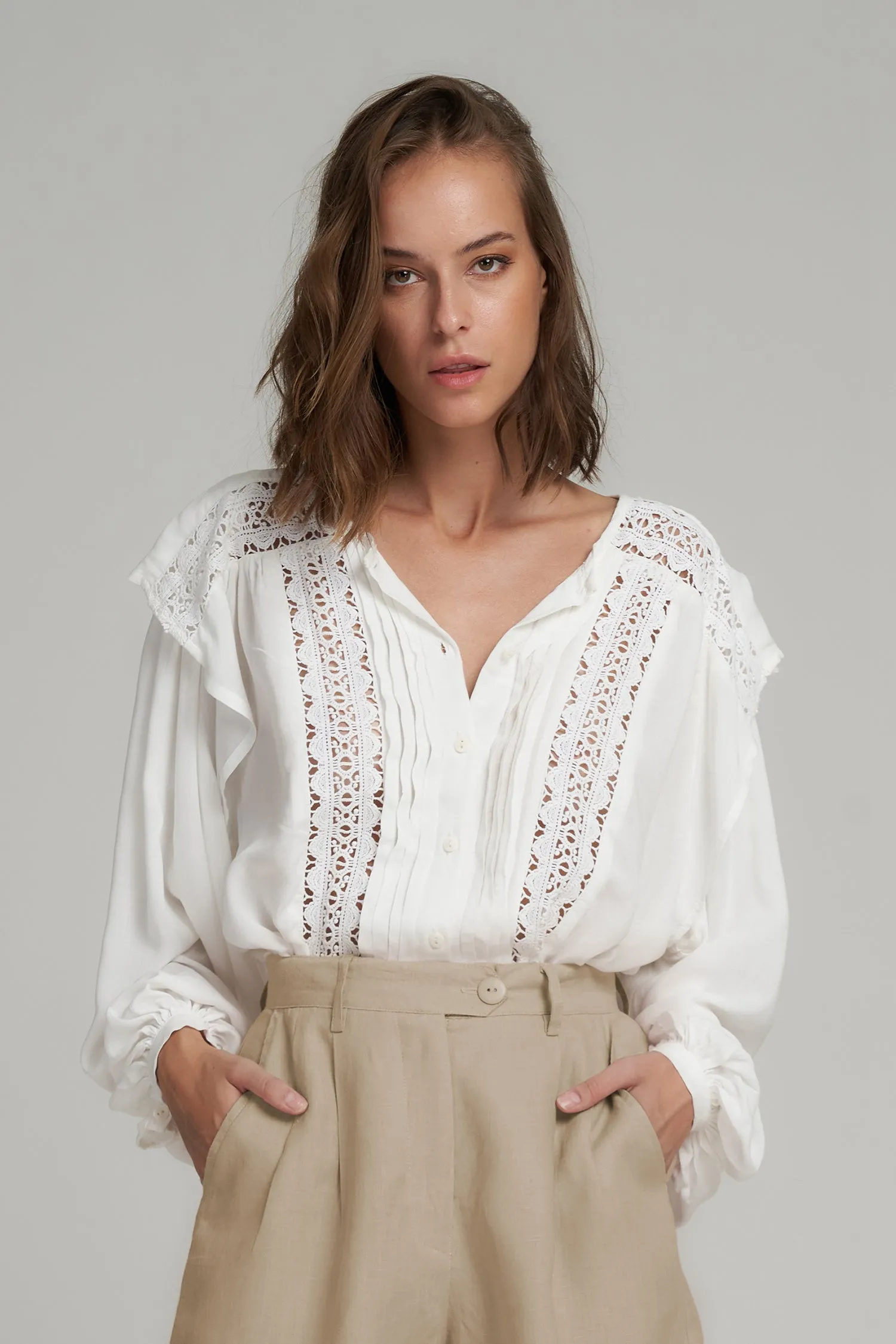 Lilya - January Blouse - Ivory