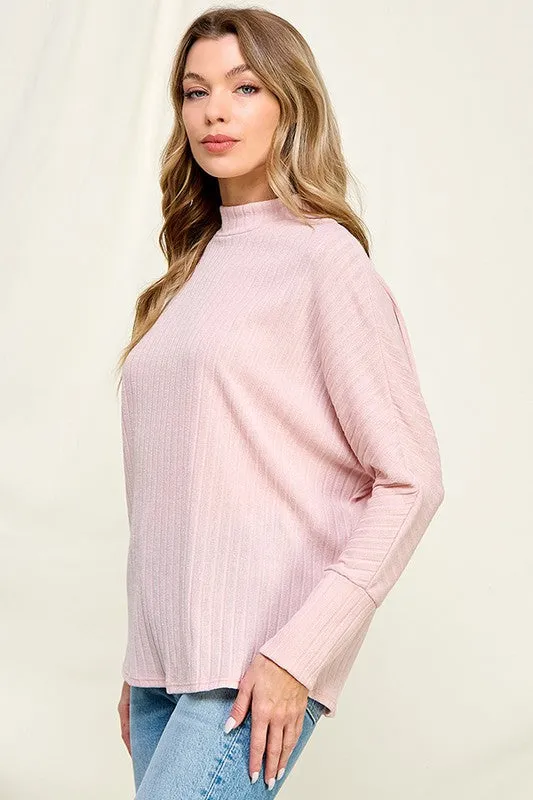 Long Sleeve Knit Rib Top