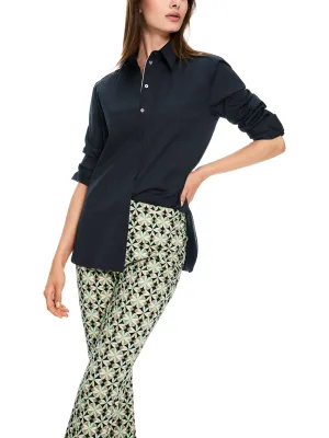 MARC CAIN Midnight Blue Silky Blouse