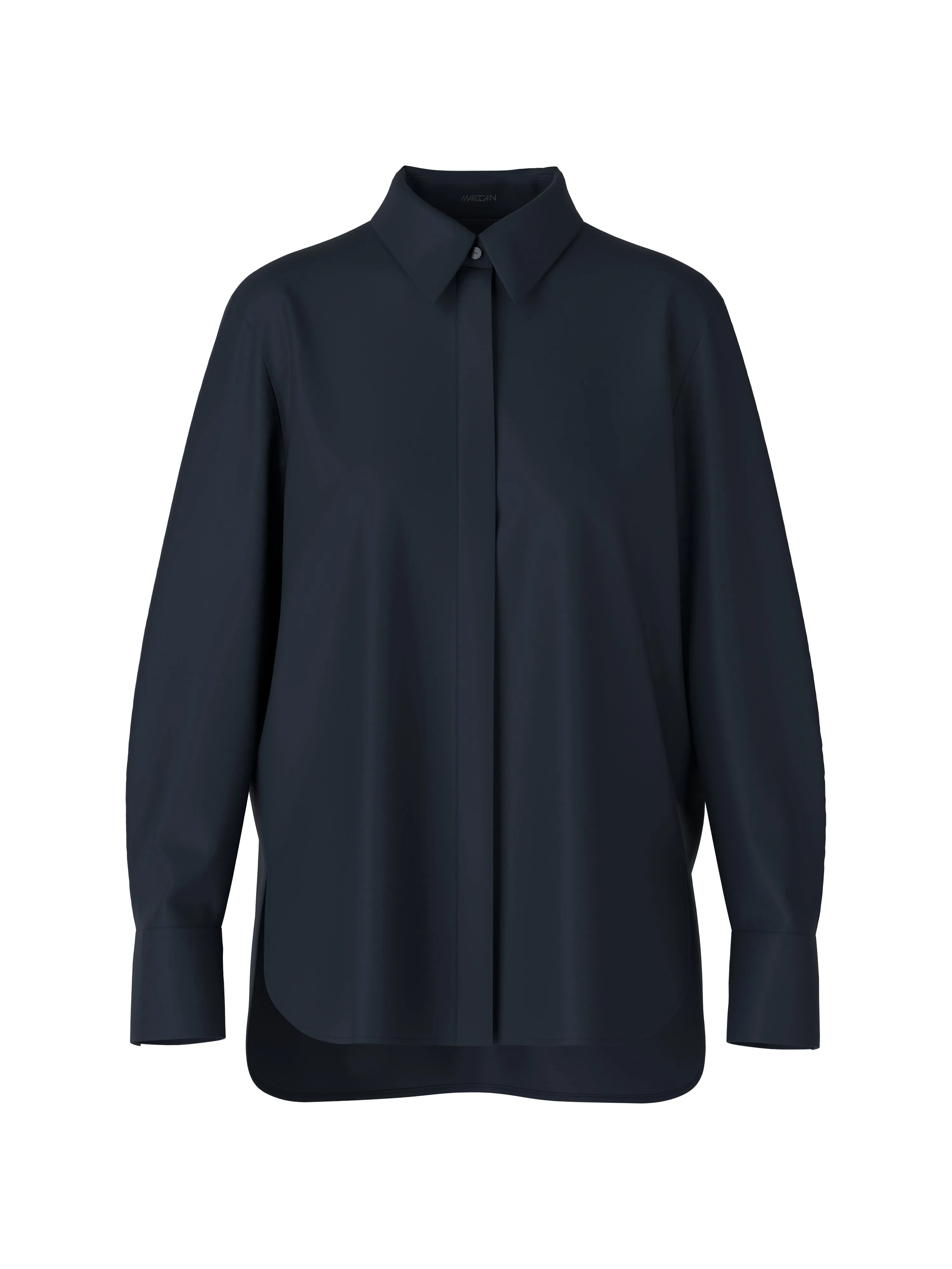 MARC CAIN Midnight Blue Silky Blouse