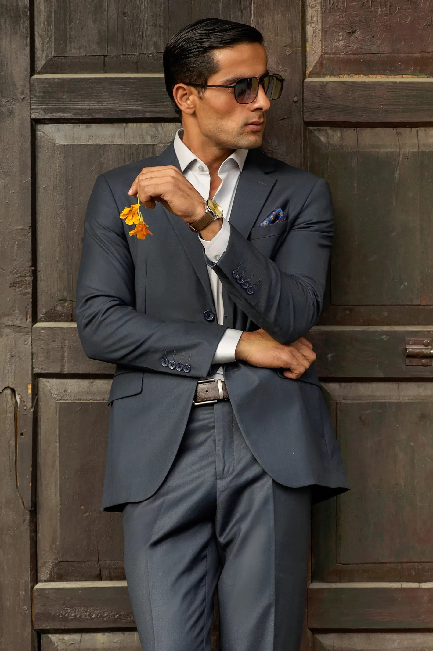 Mens 2PC Blue Suit