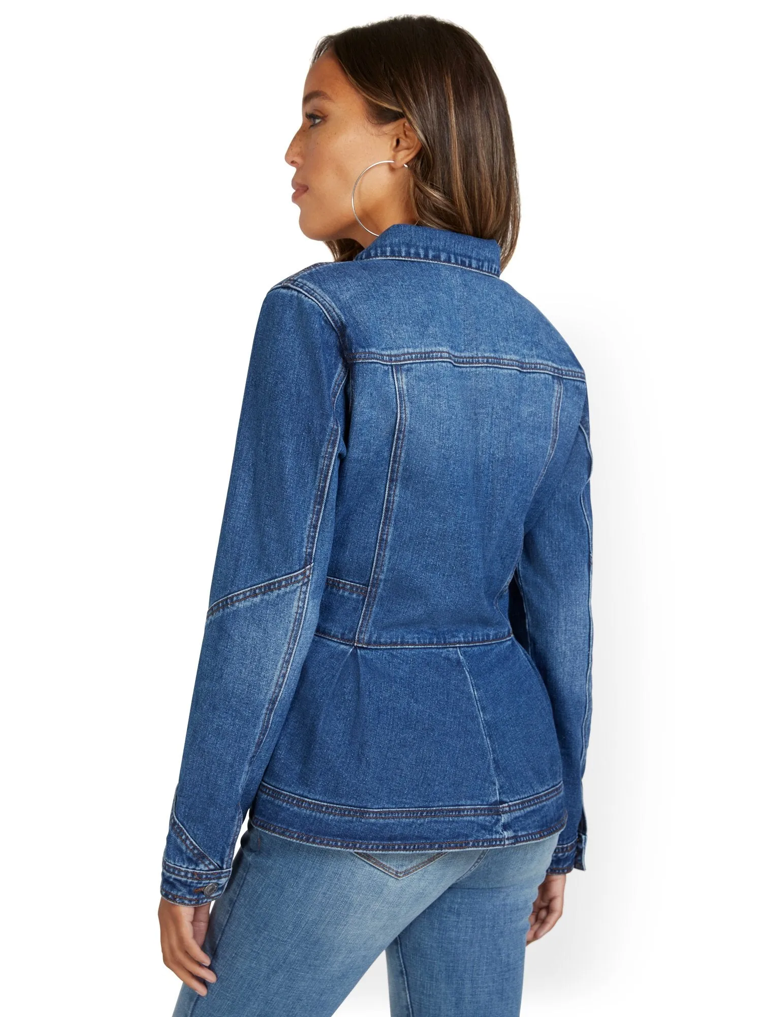 Peplum Denim Jacket