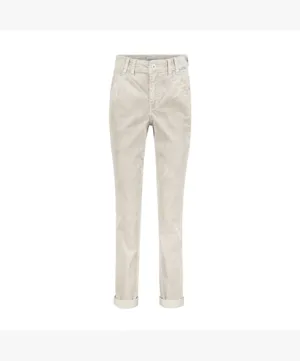 Red Button Giselle Cord Trousers - Cream