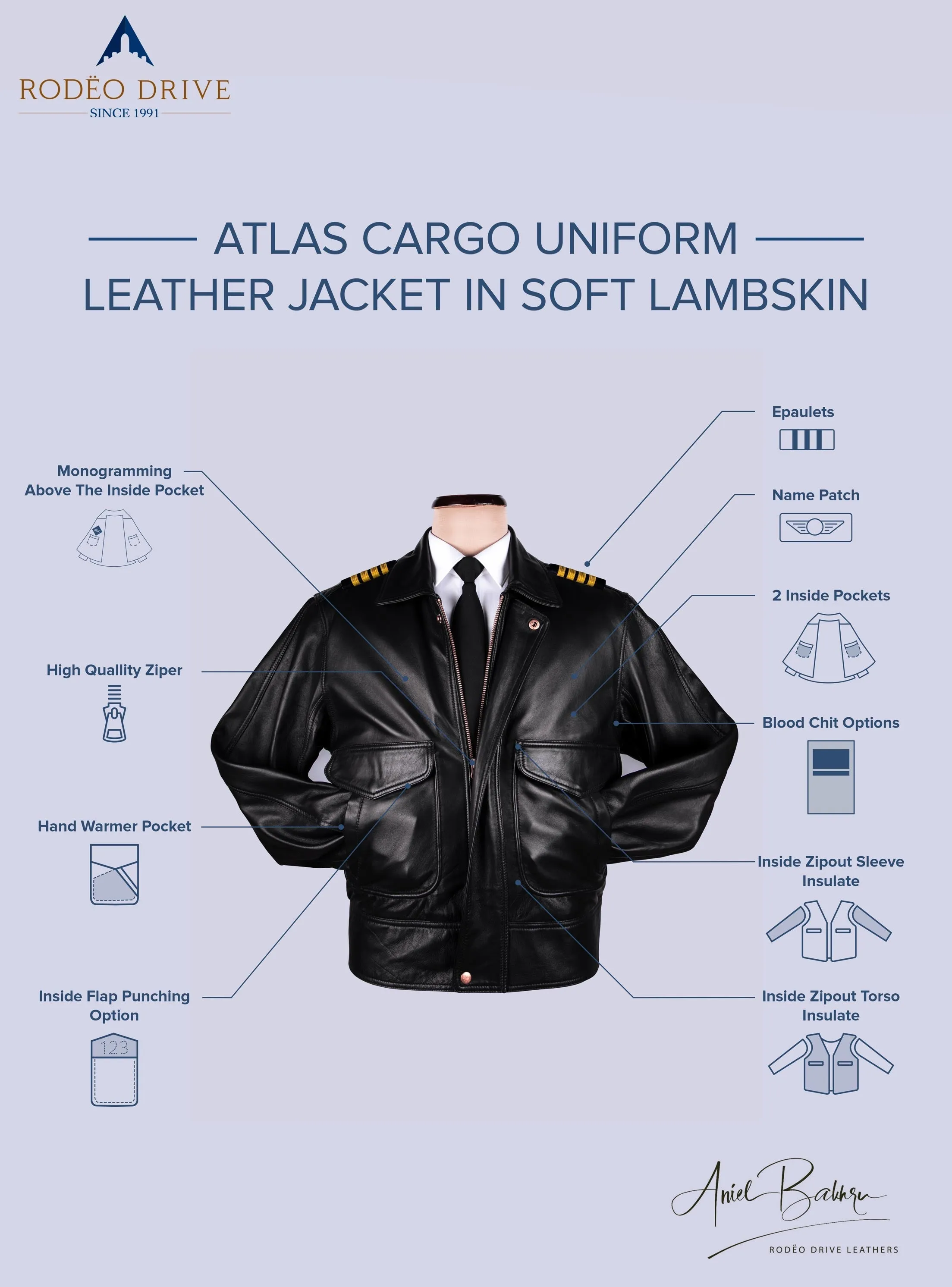 SOUTHWEST UNIFORM LEATHER JACKETS MEN