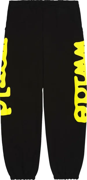 Sp5der - Beluga Sweatpants - Black/Yellow