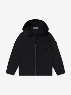 Stone Island Junior Boys Zip Up Hooded Shacket