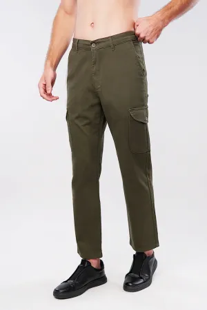 Straight Cargo Pants - Army Green