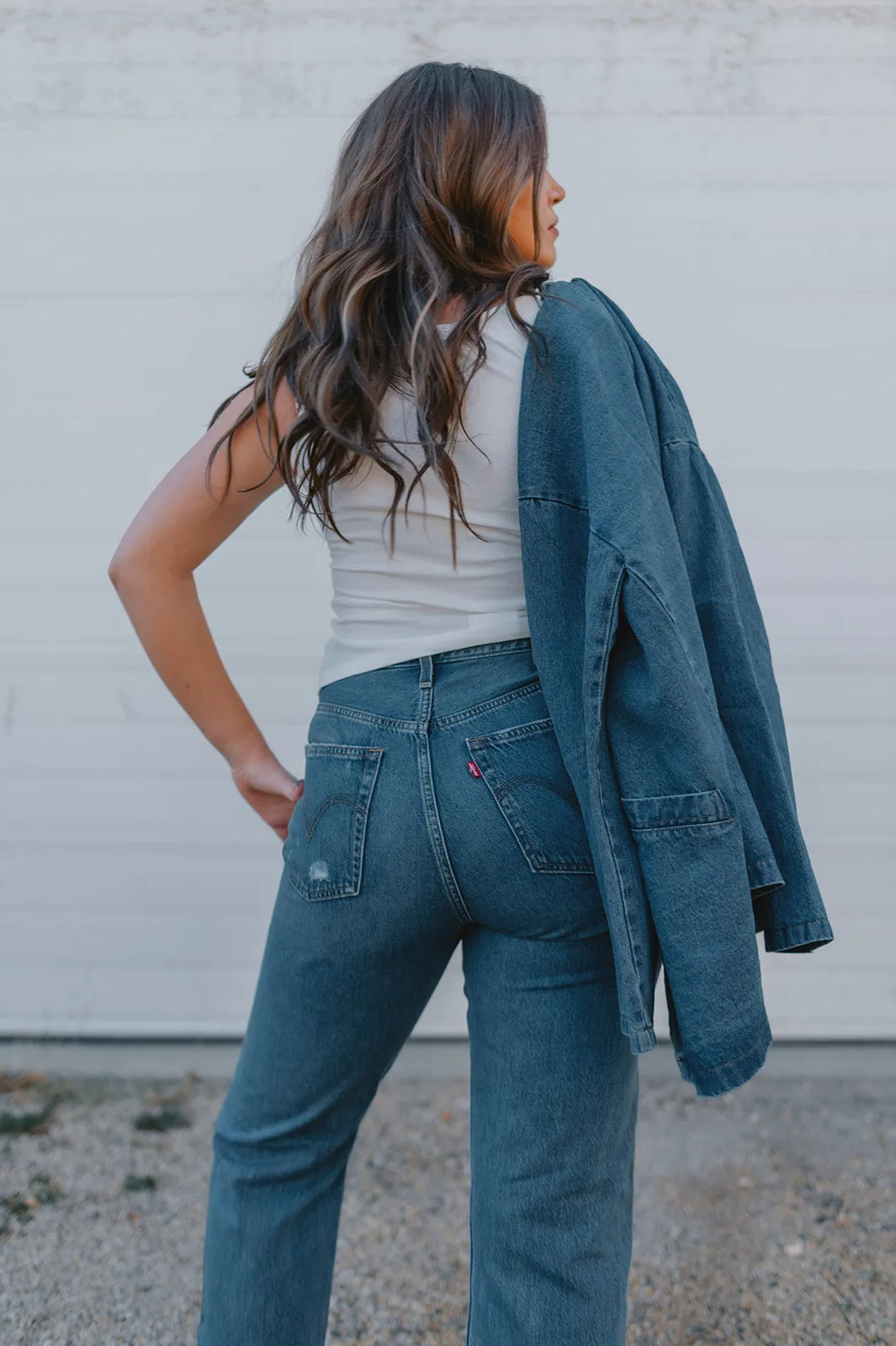 The Lainey Denim Blazer