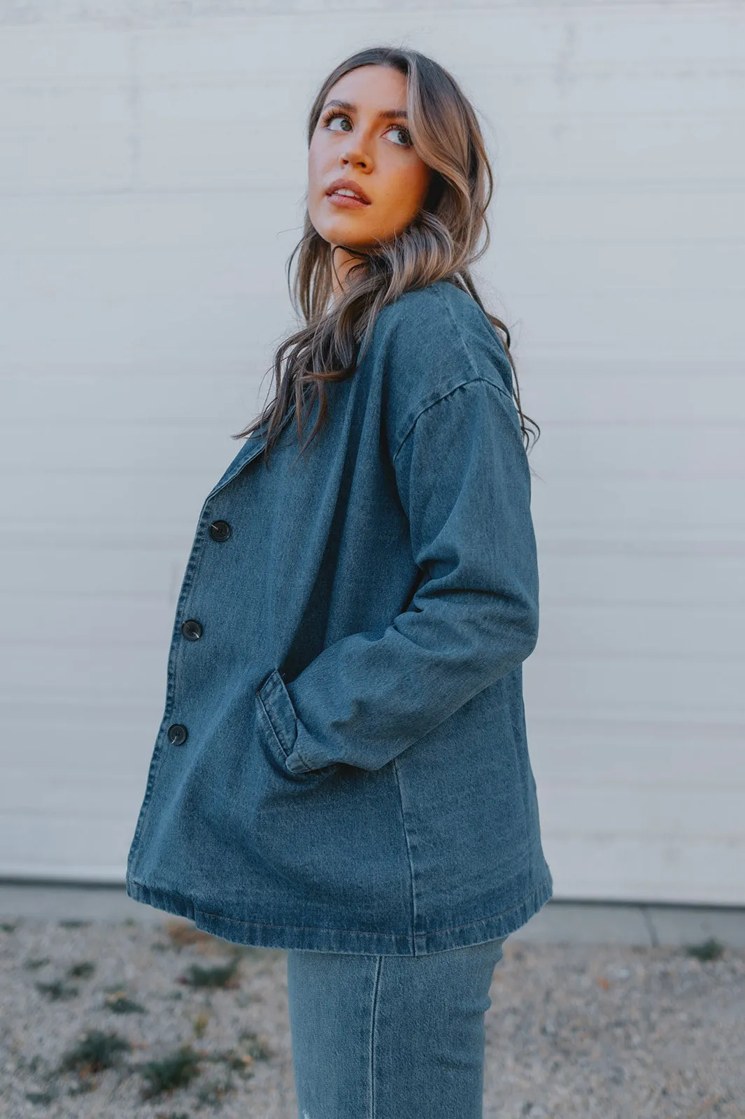 The Lainey Denim Blazer