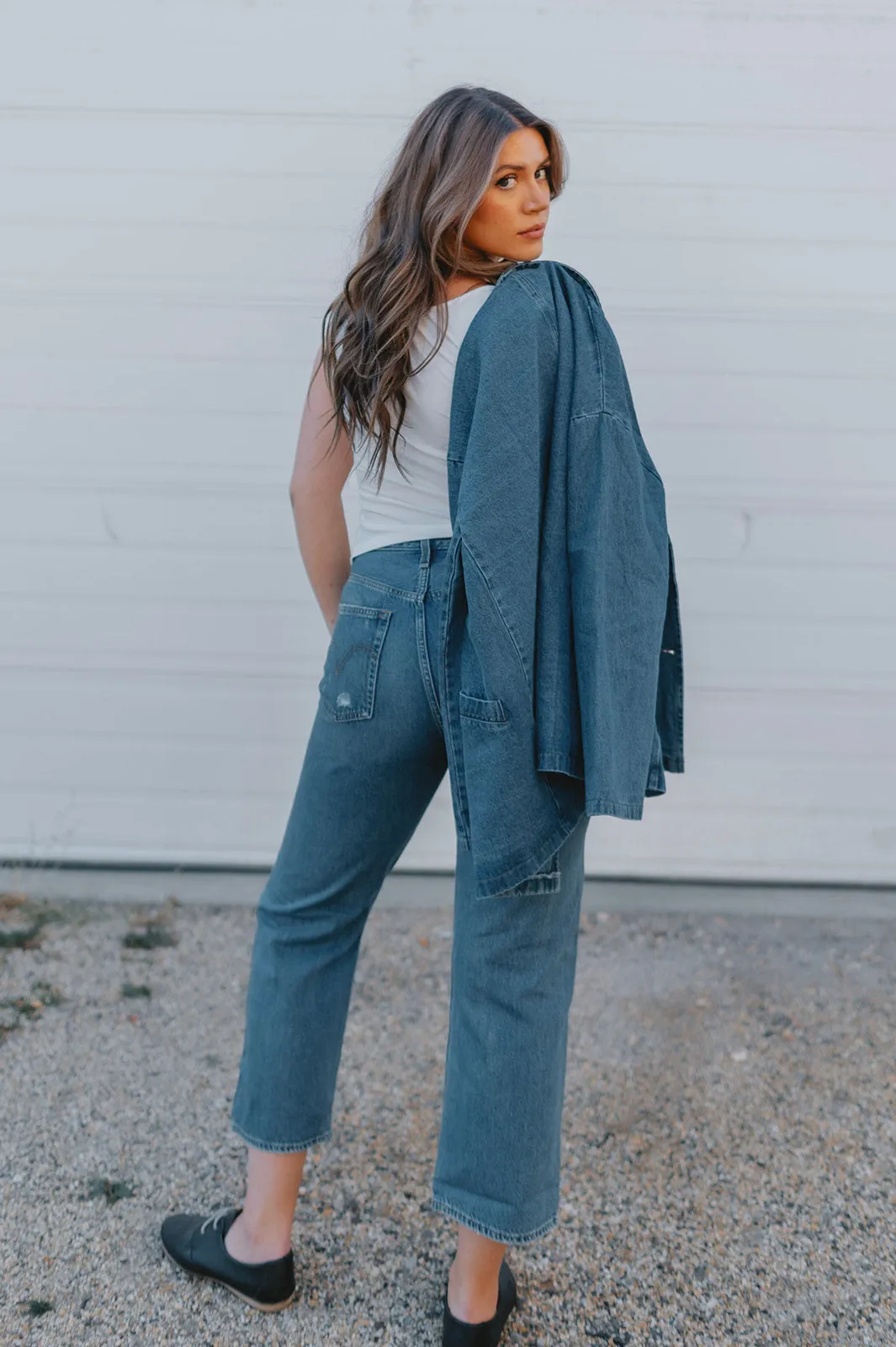 The Lainey Denim Blazer