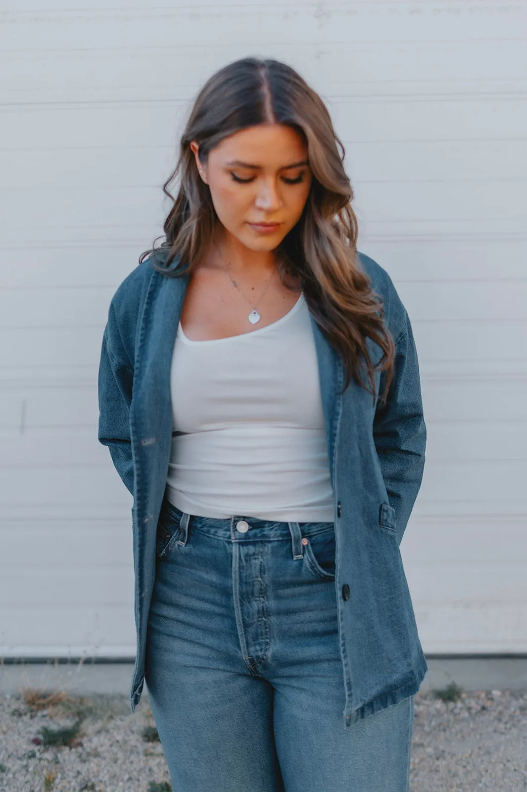 The Lainey Denim Blazer