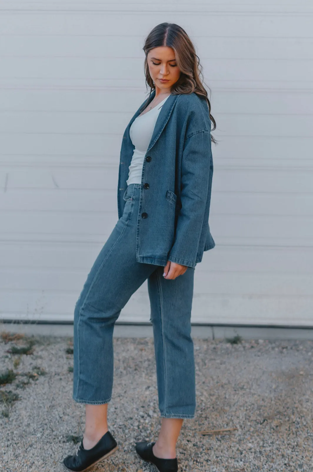 The Lainey Denim Blazer