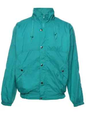 Turquoise Classic Nylon Jacket - M