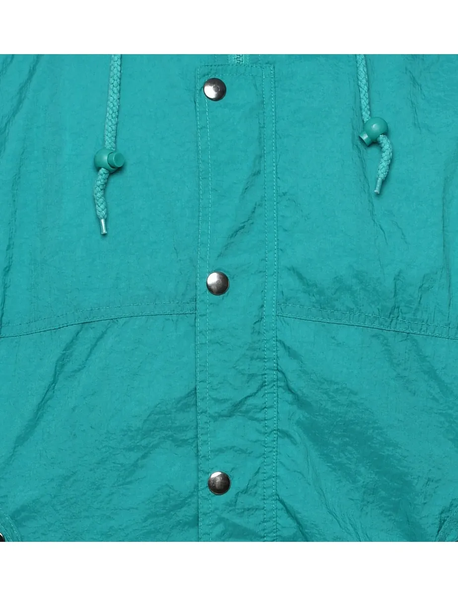 Turquoise Classic Nylon Jacket - M