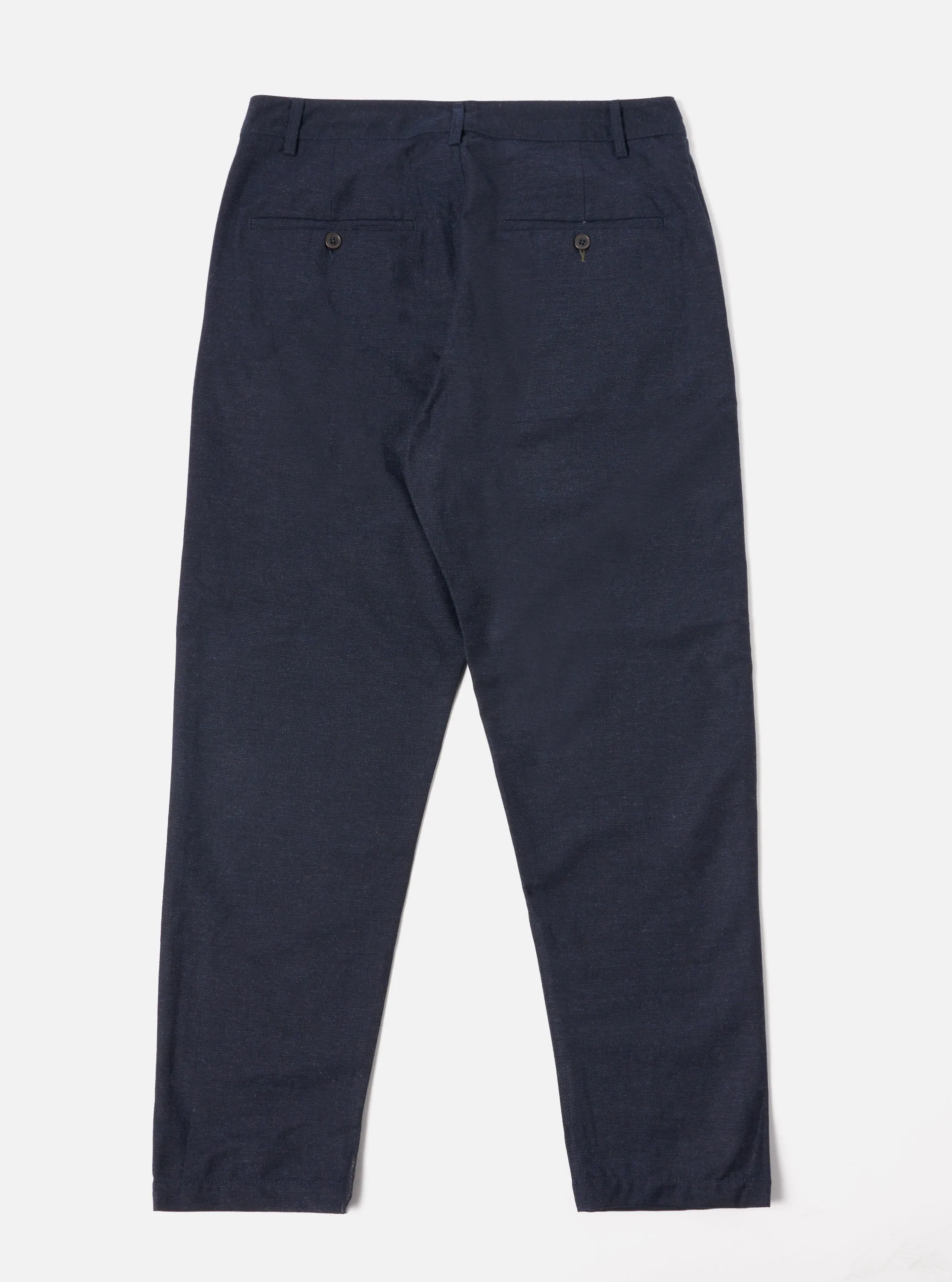 Universal Works Military Chino in Navy Birdseye Tweed